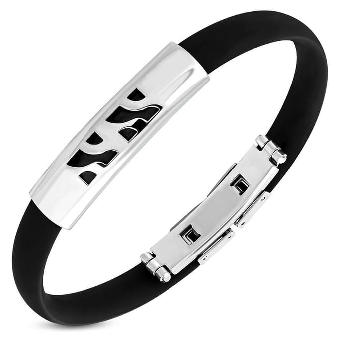 Montebello Armbanden Fred C - 316L Steel - Rubber - 10mm - 21cm
