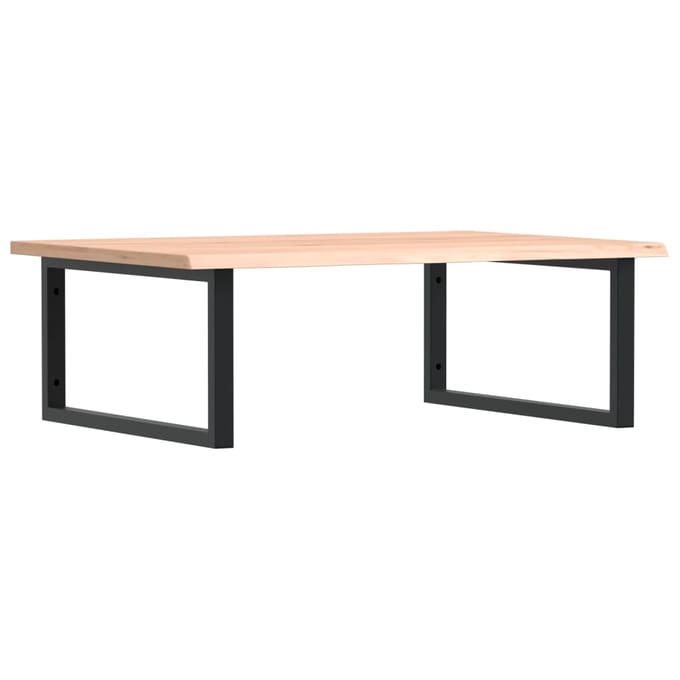 vidaXL - Badkamer - wandschap - staal - en - massief - eikenhout