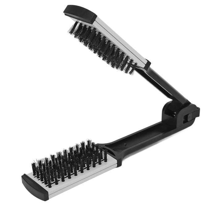 Stijltang Kam Hol Ademend Hoge Temperatuur Bestendig Dubbelzijdig Zwart Wit Haar white