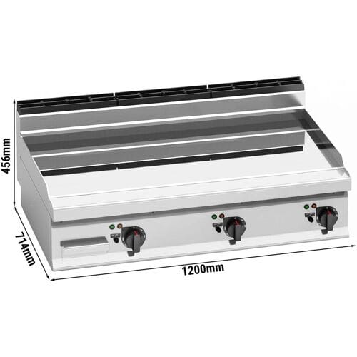 GGM Gastro Elektro Bratplatte - 14,4 kW - Glatt - mit glänzendem Finish