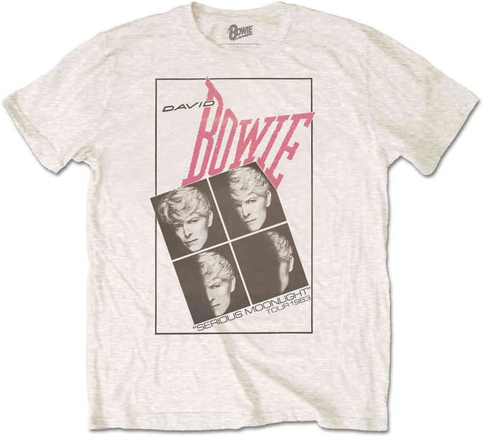 David Bowie - Serious Moonlight Heren T-shirt - 2XL - Wit