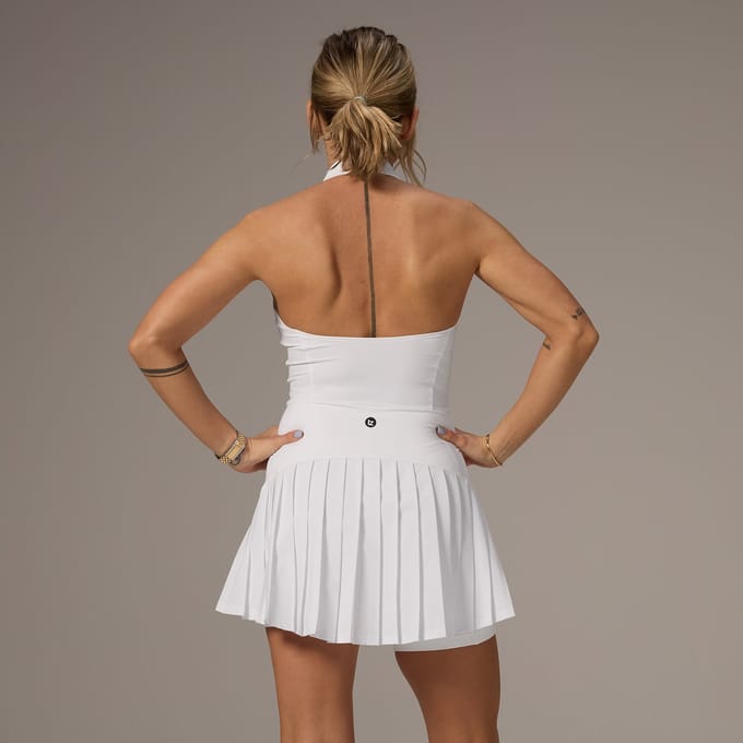 MP X Tatiana tennisjurk met kraag - Wit - M