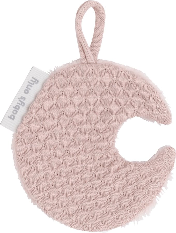 Baby's Only Gebreid speendoekje - Speenknuffel maan Sky - Oud Roze