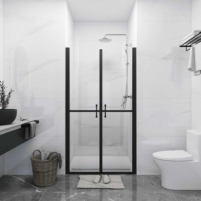 vidaXL - Douchedeur - (93-96)x190 - cm - ESG - transparant