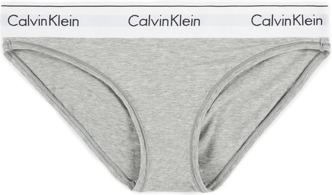 Calvin Klein Onderbroek - Maat L  - Vrouwen - grijs/wit
