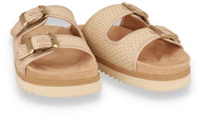 Sj Lifestyle Dames Slipper Light Pink/off White | Maat: 36