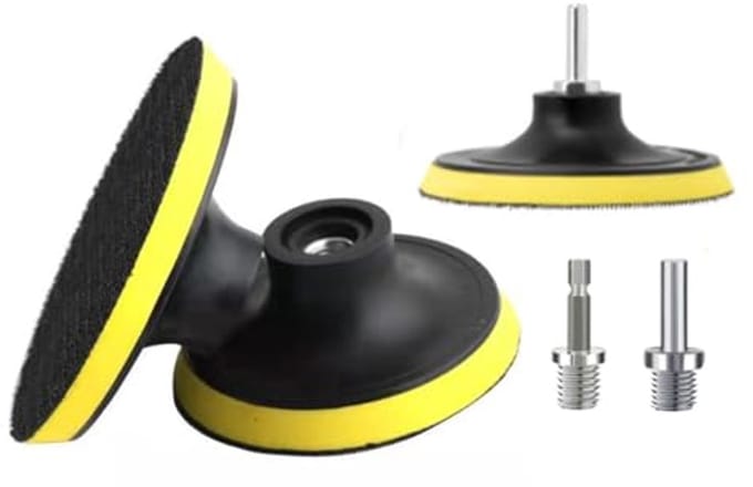 75mm Slijpschijven met Klittenband - 3 Stuks met Booradapter