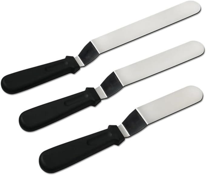 Set van 3 RVS Taartscheppen en Bakaccessoires - Taartschepper, Spatel en Taartverdeler voor Perfecte Taarten
