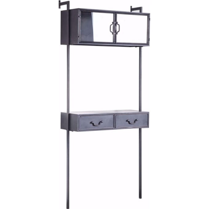 Furnilux Ventana Wandkast - 183 cm - Grijs Ijzer