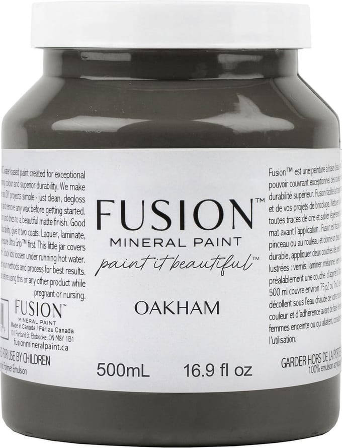 Fusion Mineral Paint - meubelverf - acryl -bruin grijs - oakham - 500 ml