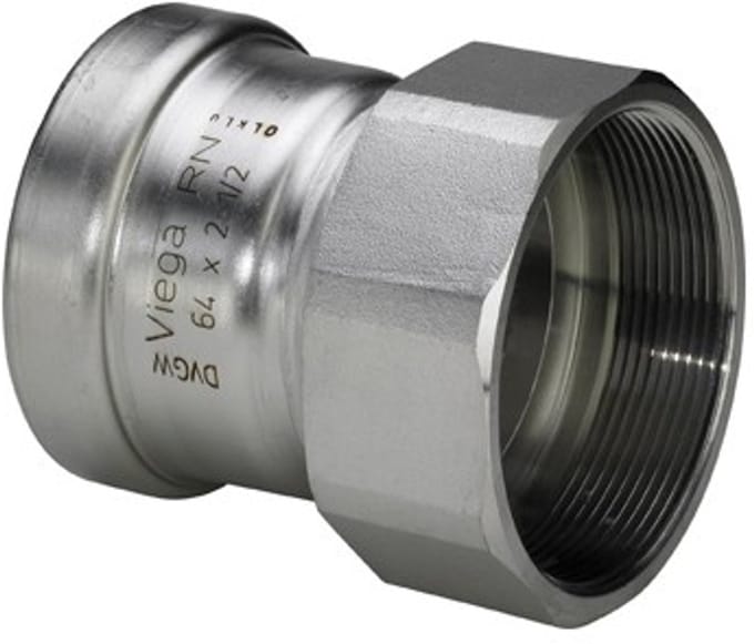 Sanpress Inox XL overgangsstuk SC pers bi.dr 88.9mmx3 bi