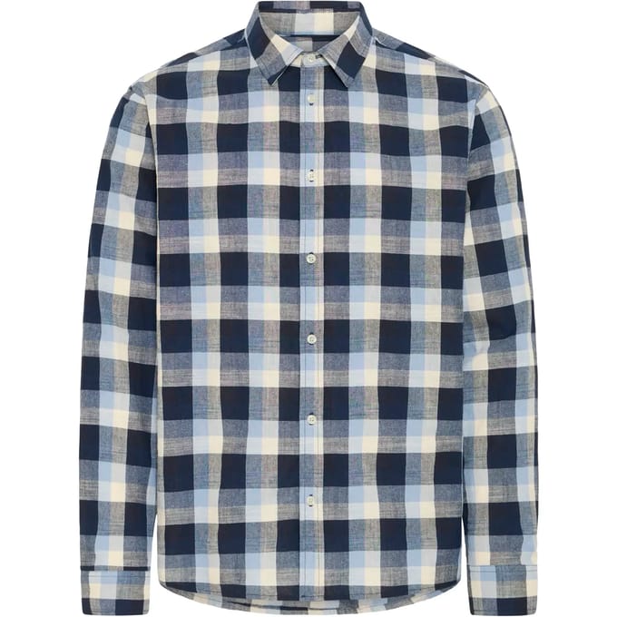 Blend - BHDARIS SLUB CHECK - Heren - Lange mouwen shirts