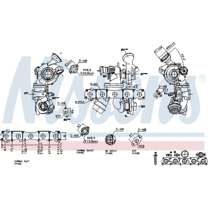 Supercharger, drukvulling NISSENS 93430