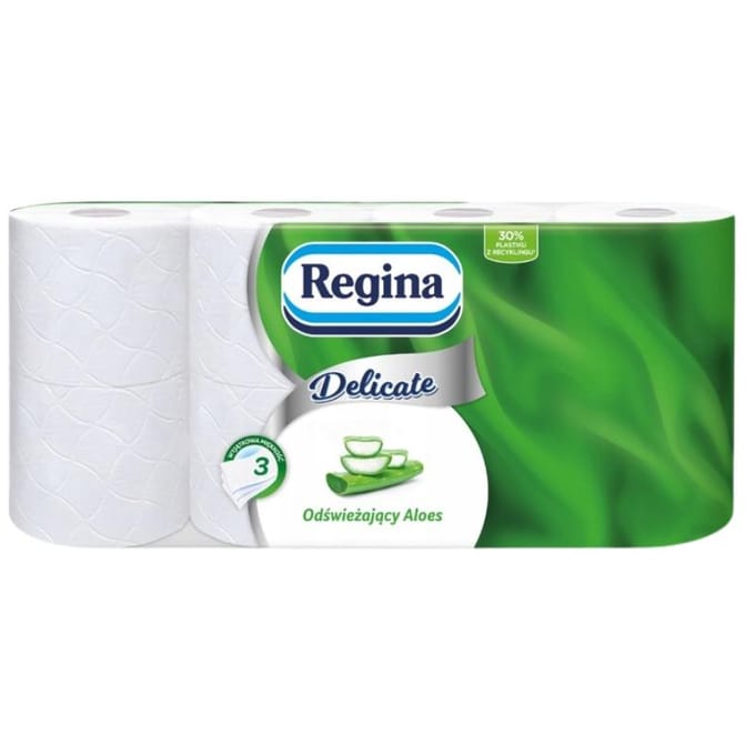 Papier toilette Regina Aloe Fraîcheur Délicate 8 Rouleaux