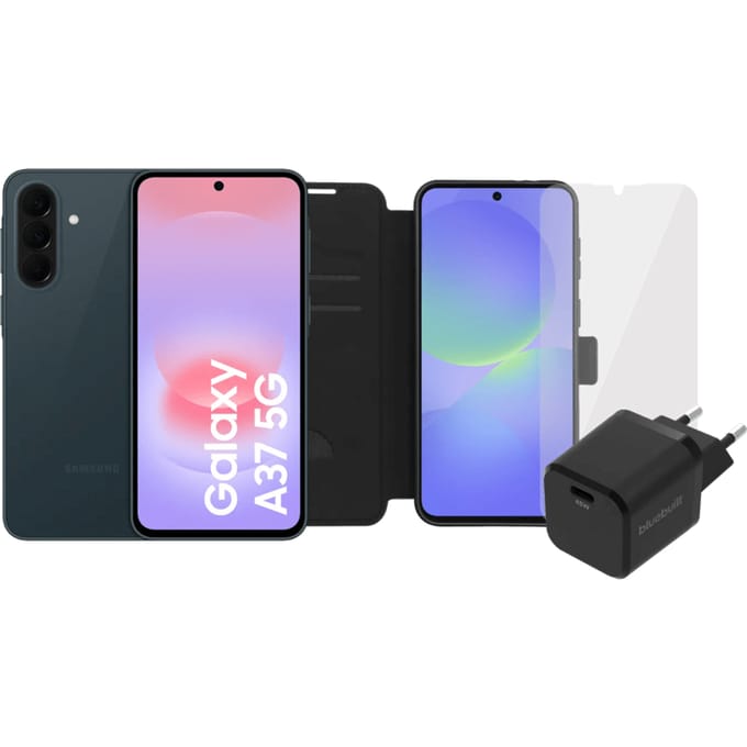 Samsung Galaxy A37 256GB Donkergroen 5G + Compleet Accessoirepakket