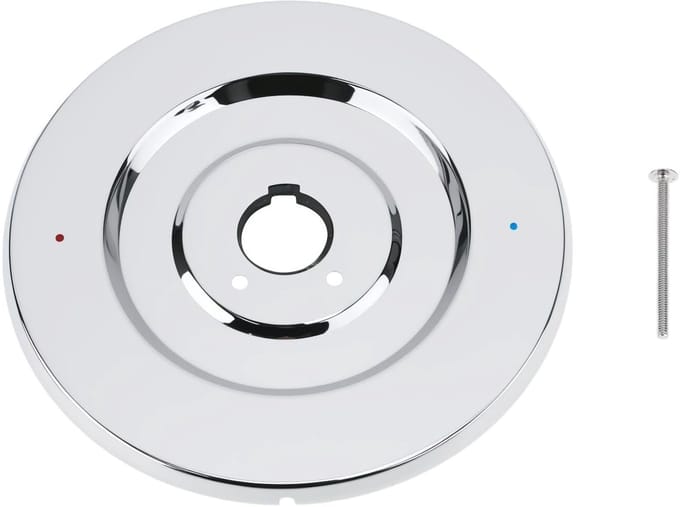 Dailygoods - Chromen Rozet voor Bad- en Douchekranen Compatibel met Moen