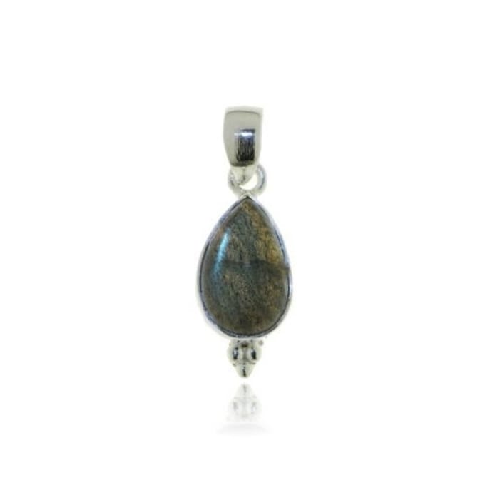 SilverGems Zilveren hanger met Labradoriet edelsteen
