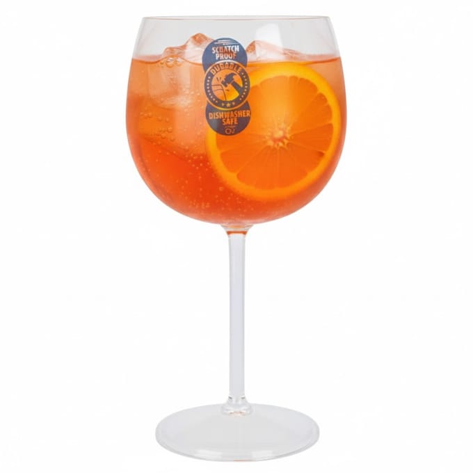 Excellent Houseware Cocktail glas - transparant - onbreekbaar kunststof - 570 ml - gin tonic - spritz