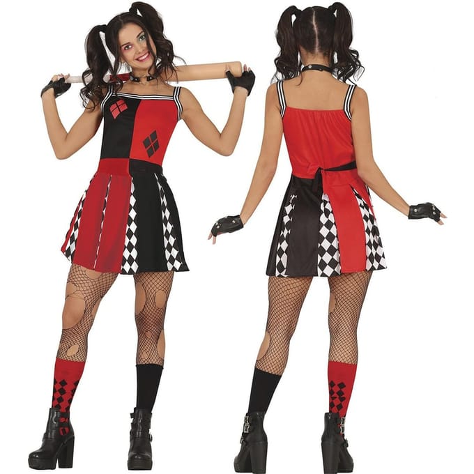 Kostuum Outfit Harley Gekke Cheerleader 42-44 L black