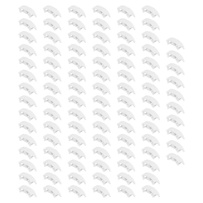100 Stuks Plantensteunclips Duurzaam Plastic Omhoog Groeiende Wijnstok Bevestiging Brede Toepassing Tomaat Clips white