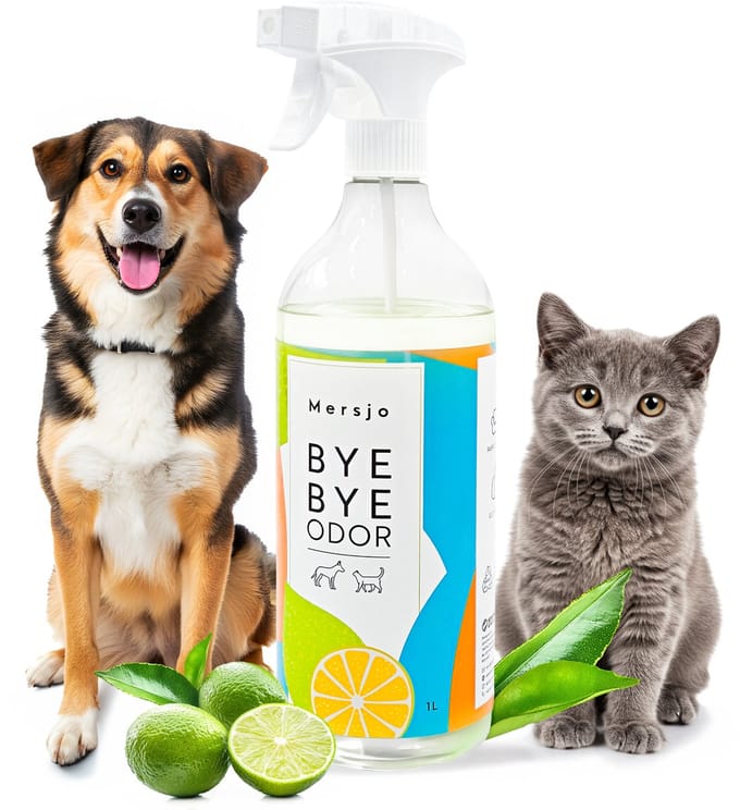 Mersjo Bye Bye Odor - Geurneutralisator - 1000ml - Voor Huis en Auto - Biologisch en Veilig