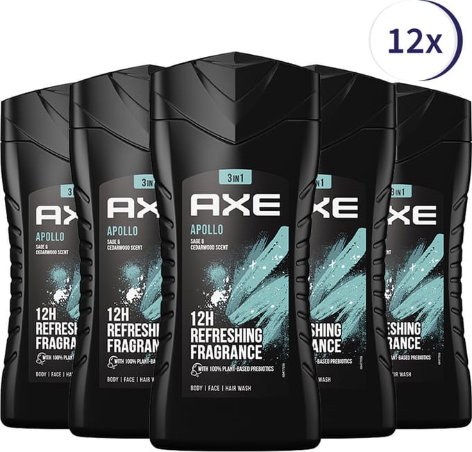 Axe Men Apollo Douchegel (Voordeelverpakking) - 12 x 250 ml
