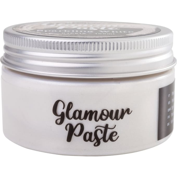 Stamperia "Glamour Paste" - Sparkle White