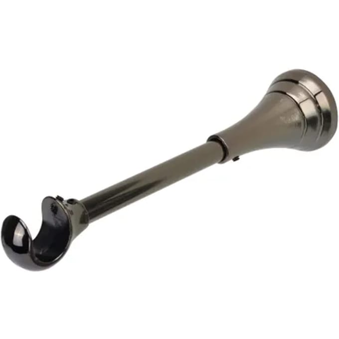 Decomode Steun Uitschuif Zwart Nikkel 20mm 11-22cm - 2 Stuks