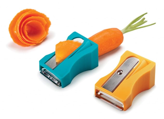 Monkey Business Julienneschiller Karoto set van 2 - Blauw/Oranje