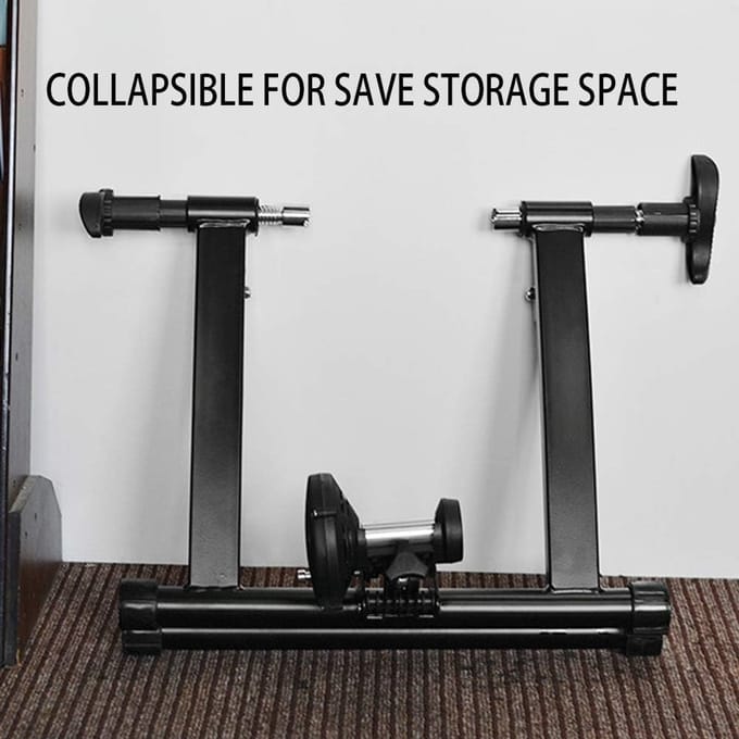 Fiets trainer - Hometrainer frame - Binnen fietsen - Variabele weerstand - Universeel - Zwart