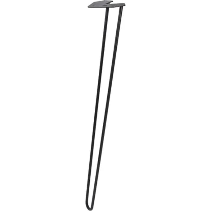 Duraline Meubelpoot Draad Staal 72cm Mat Zwart