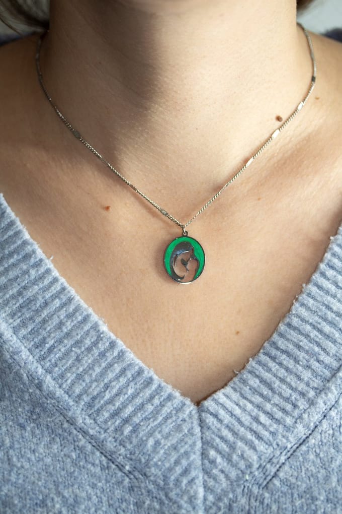 Moeder kind Premium Stainless Steel ketting | zilverana | damesketting | collier