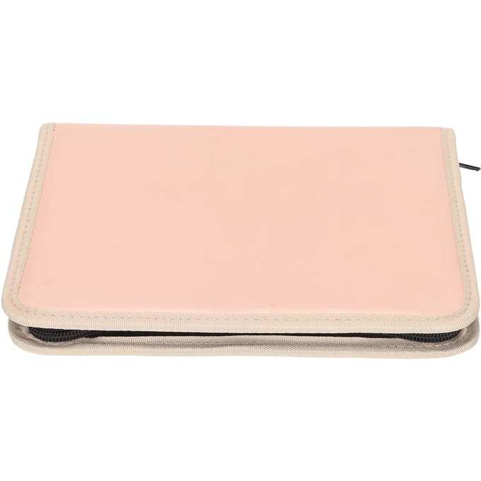 Opbergtas voor Nagelbits Grote Capaciteit Draagbare Tas voor Nagel Drii Bits voor Manicure Roségoud beige