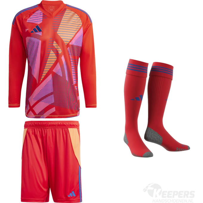 Adidas Keeperstenue Tiro24 Pro Red - Keepershandschoenen - Maat M