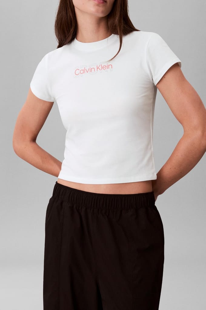 Calvin Klein Baby Tee Classic White Taglia: S | Maglie Sportivi Outlet | Donna | Bianco