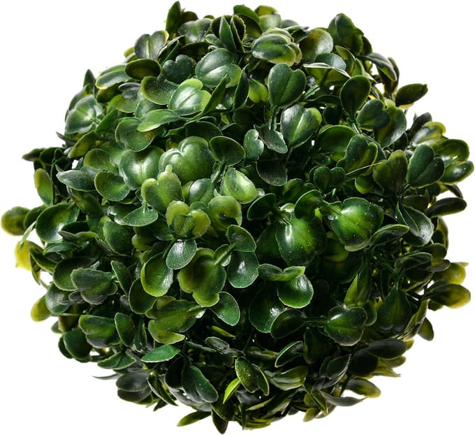 Clayre & Eef Buxus bol Ø 12 cm Groen Kunststof
