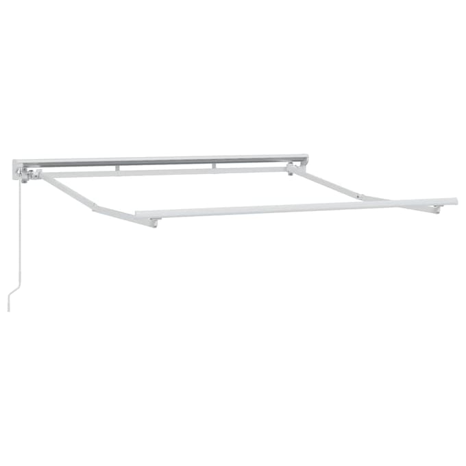 vidaXL - Zonnescherm - Frame - Verstelbaar - Wit - 2,5 - x - 2 - m - Staal