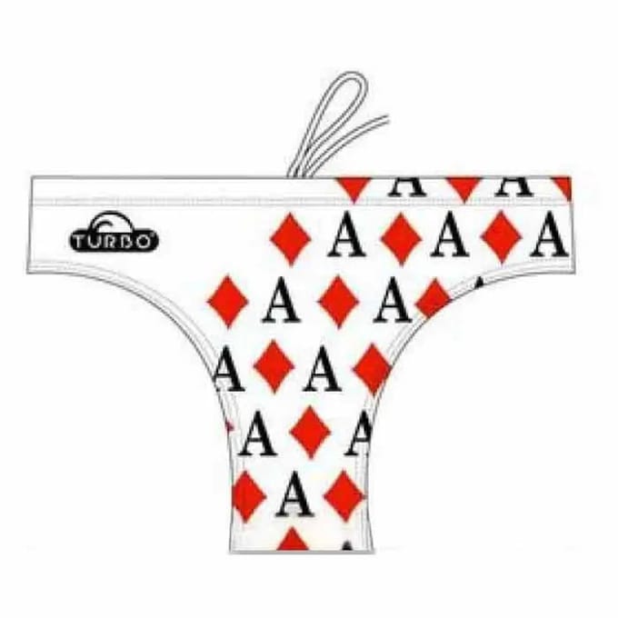 Turbo Ace Of Diamonds Zwemslip Wit 2XL Man