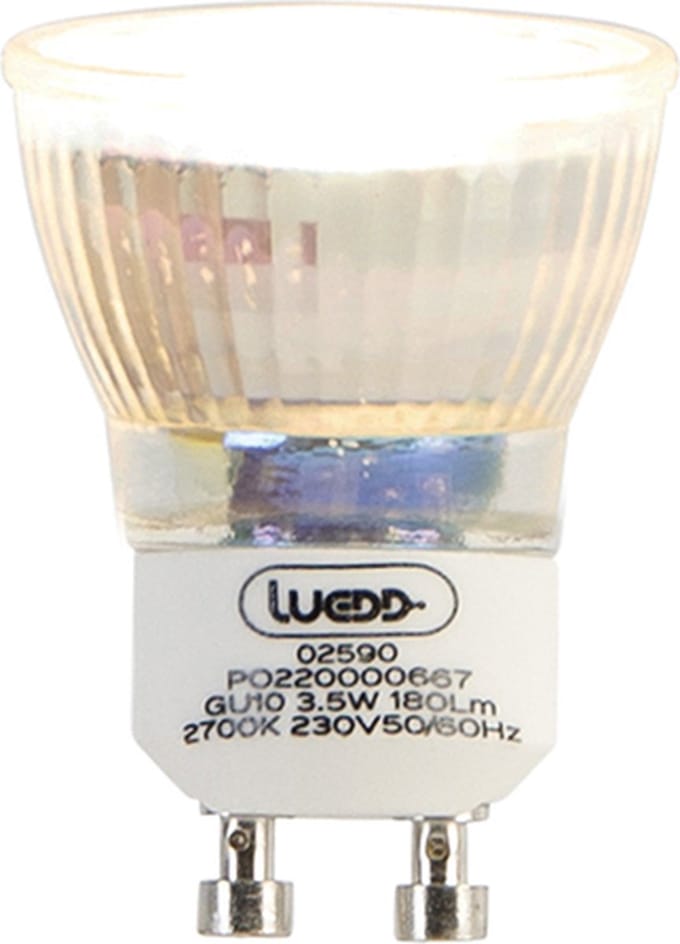 LUEDD GU10 LED lamp 35mm 3,5W 180 lm 2700K