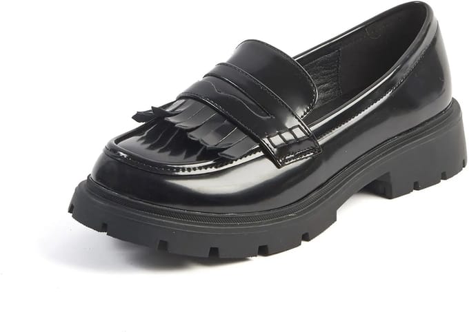 Mocassins met brede neus H - Olijfgroen model