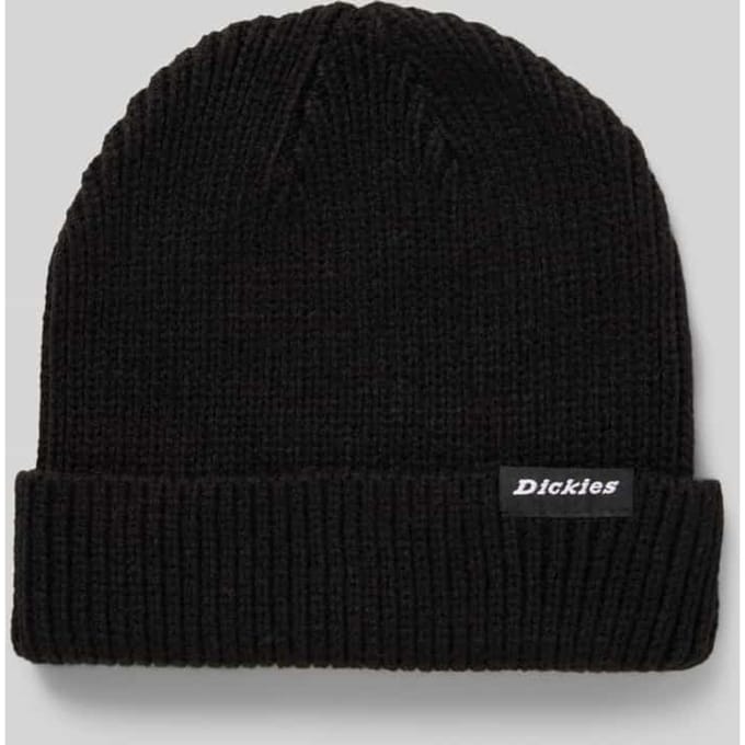 Beanie met labeldetail
