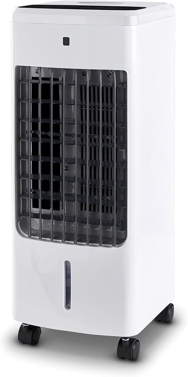 Luchtkoeler - Ventilator - Verkoeling Binnen - Inclusief Afstandsbediening - 60 W - Wit/Grijs
