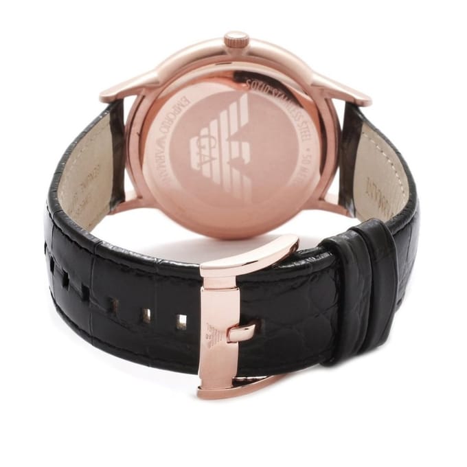 Emporio Armani AR2425 Renato Rose Goud Horloge