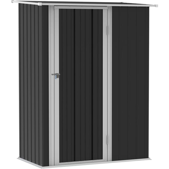 4goodz Tuinkast Metaal - Balkonkast - 84x142x189 cm - Grijs