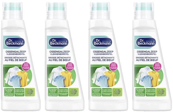Dr. Beckmann Ossengalzeep met vlekkenborstel - 4 x 250 ml