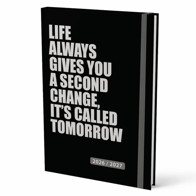 Week agenda - 2027 - 17 maanden - 14,8x21cm - Zwart