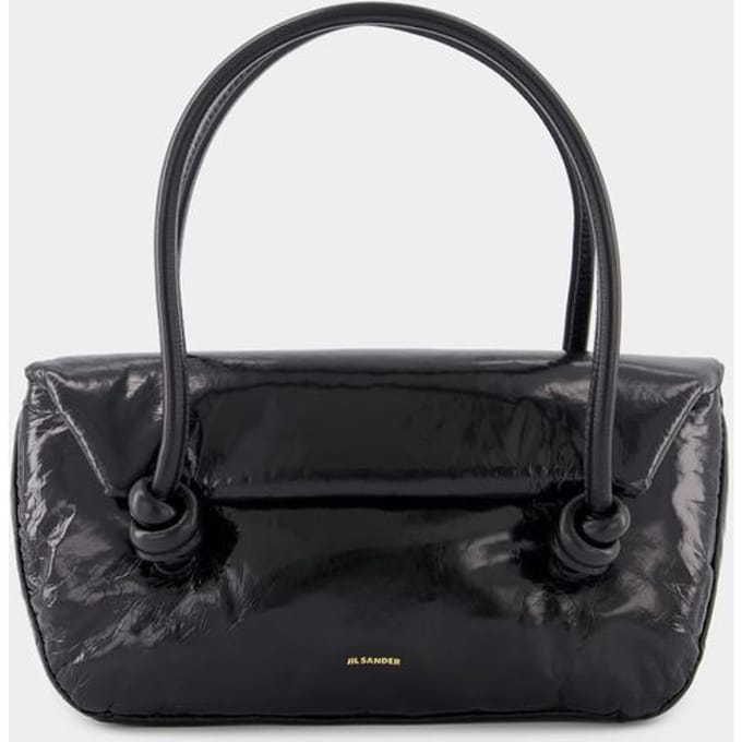 Knot Sm Schoudertas - Jil Sander - Leer - Zwart
