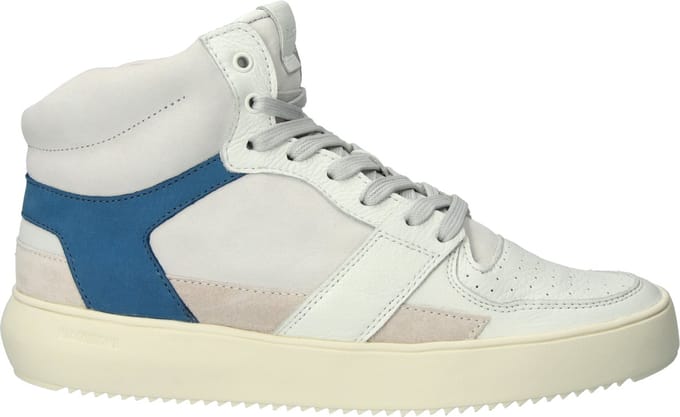 Blackstone DWAYNE - YG02 Off White Blue Ashes - Sneaker (high) - Man - Off white - Maat: 40