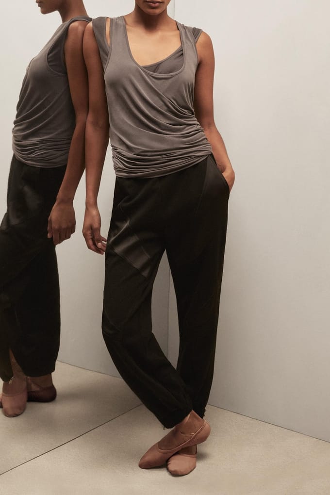 Reiss Double Layer Vest Charcoal Grey Taglia: M | Canottiere Outlet | Donna | Nero
