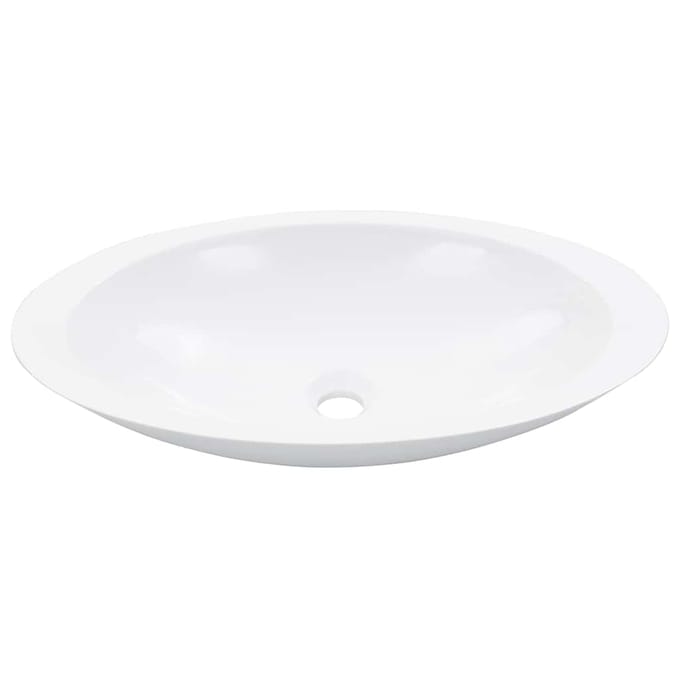 vidaXL - Wastafel - 59,3x35,1x10,7 - cm - mineraal - gegoten/marmer - gegoten - wit